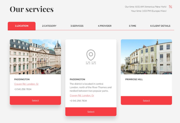 Multiple locations