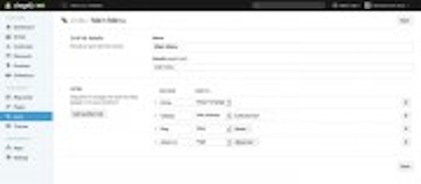 Links menu