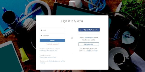 Sign-in page