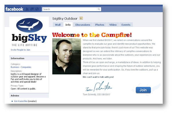Facebook profile