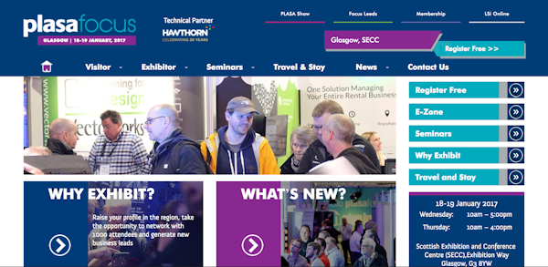 Example event website