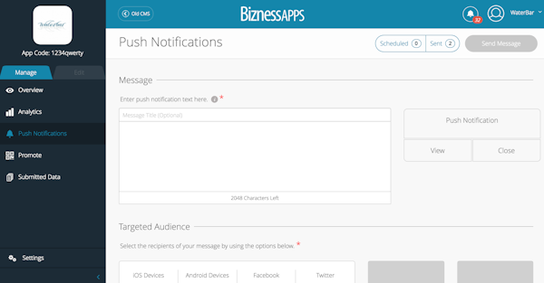 Push notifications