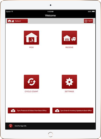 Warehouse management app
