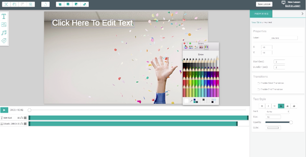 Lesson creation