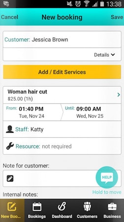 Booking management