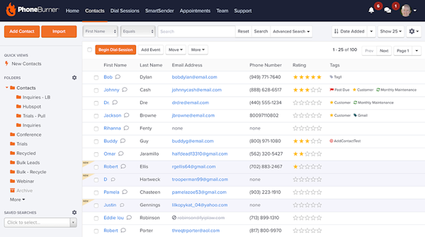 Built-in sales CRM