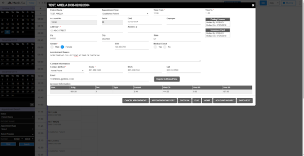 Scheduler Popup