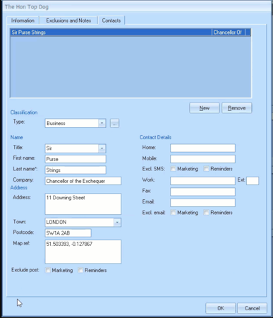 Address entry