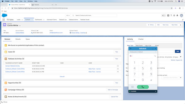 Talkdesk for Salesforce
