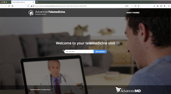 Joining a telemedicine session