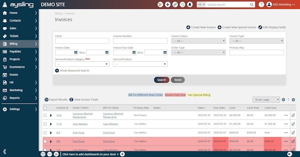 Invoices, Orders, POs