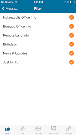 Push categories