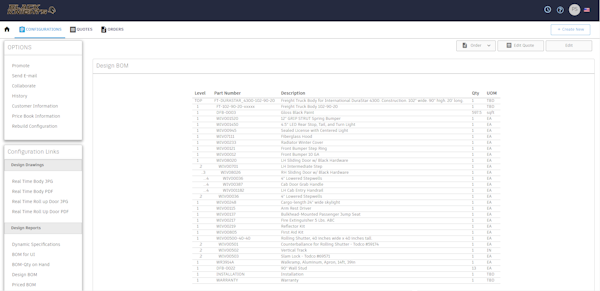 Configure One CPQ - BOM Design