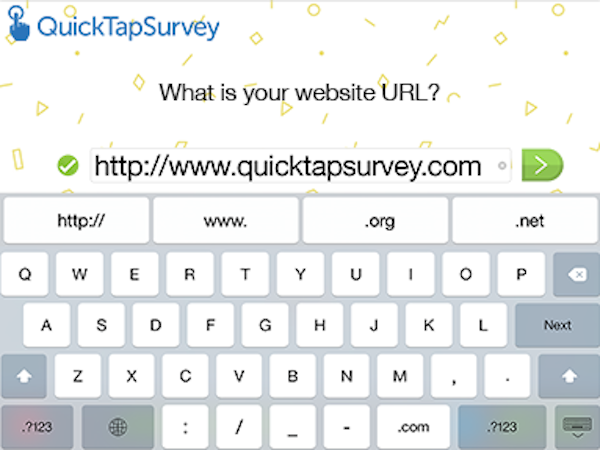 Quicktapsurvey Software 2019 Reviews Pricing Demo - enter information