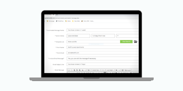 Set up automated messages