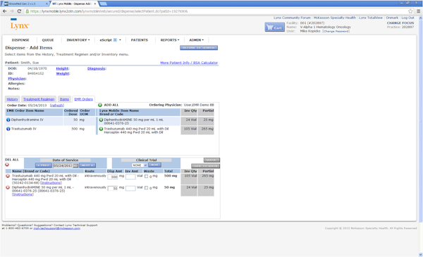 Infusion Suite integration