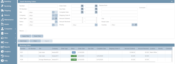 Inventory Report Example