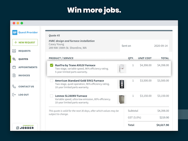 Win more jobs.