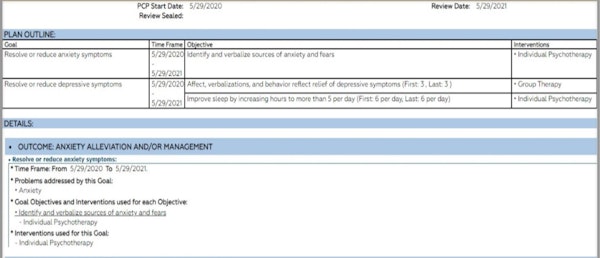 Treatment Plan