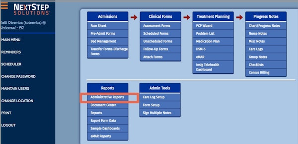 Main Menu