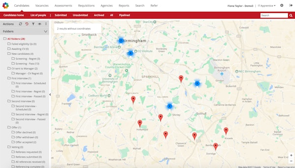Candidate map
