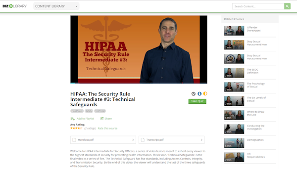 HIPAA video lesson
