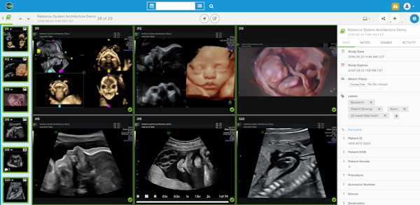 Built-in DICOM viewer