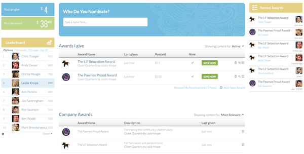 Customized awards