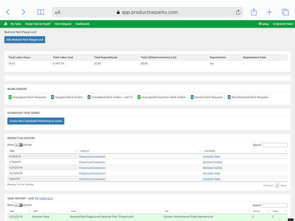 Asset Dashboards