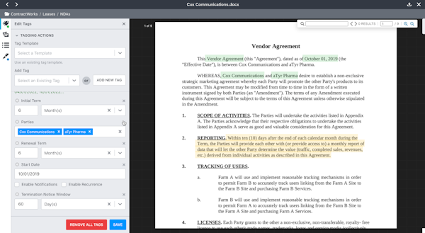 Smart Document Tagging