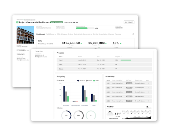 BuildOps Project Management Dashboard