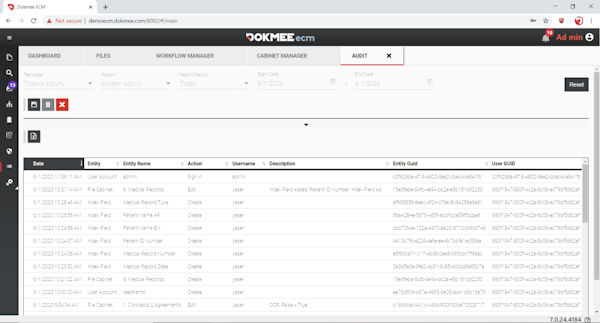 Dokmee Audit Tool