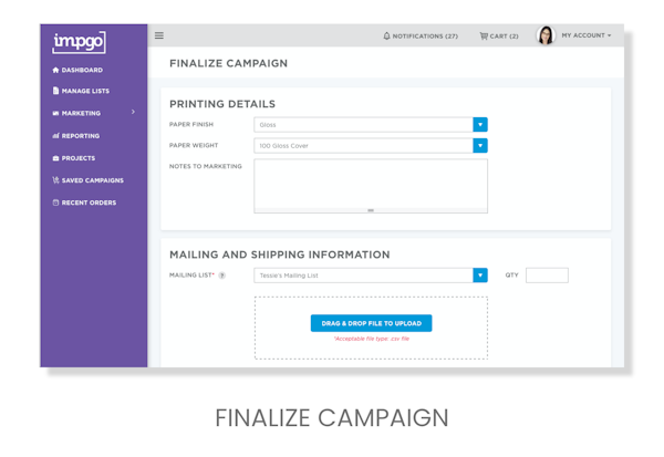 Finalize Campaign