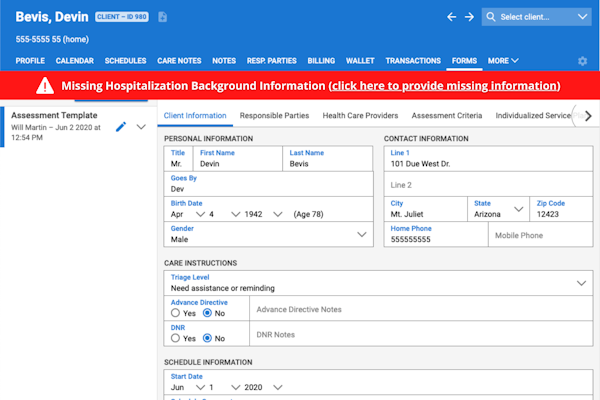 Hospitalization Metrics