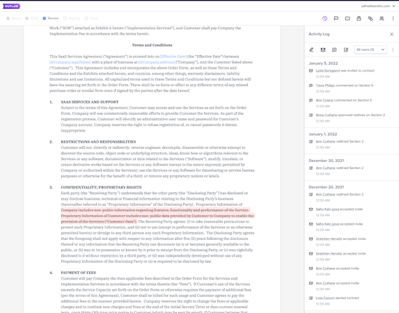 Flow: audit history