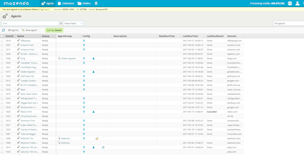 Sort data
