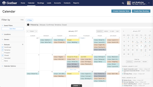 App calendar