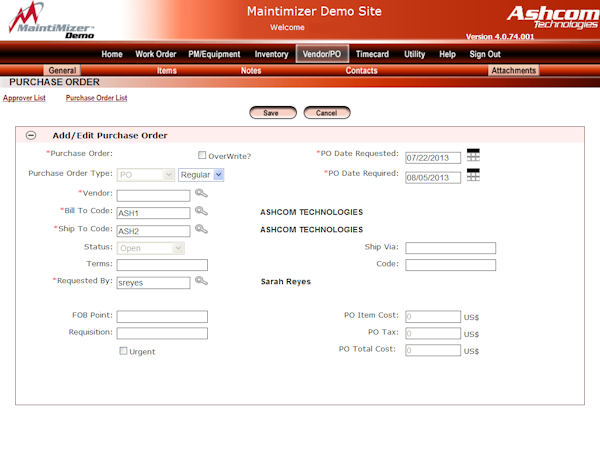 Purchase order