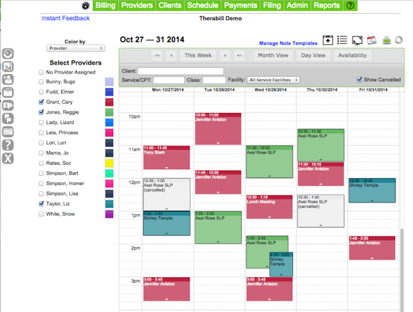 Scheduling and appointments