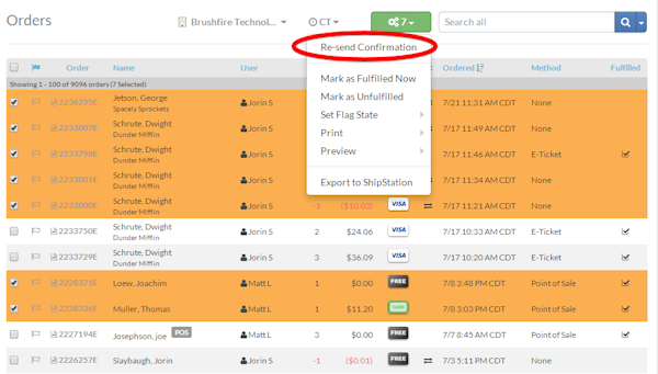 Order management