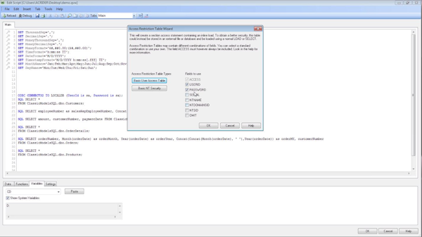 QlikView tables