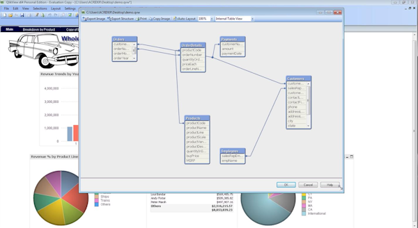 QlikView flow chart