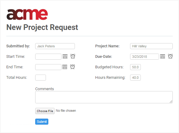 New project request