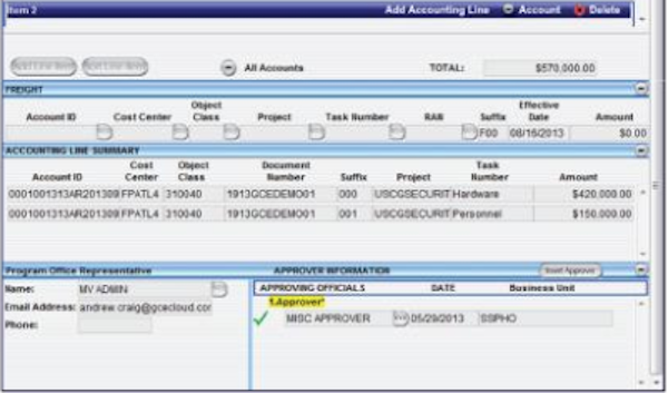 Account details