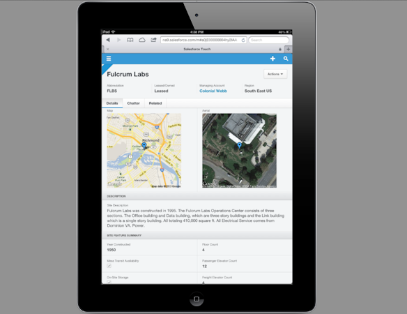 Mobile site page
