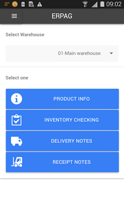 ERPAG mobile app screenshot