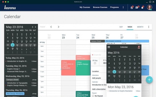 Built-in calendar