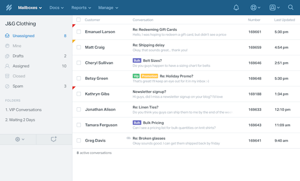 Mailbox folder