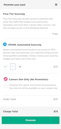 Promote your job