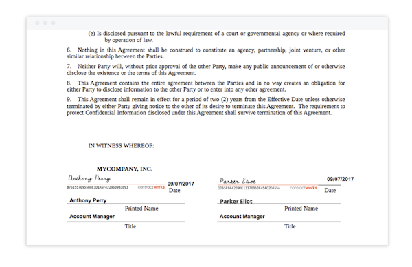 Electronic signature
